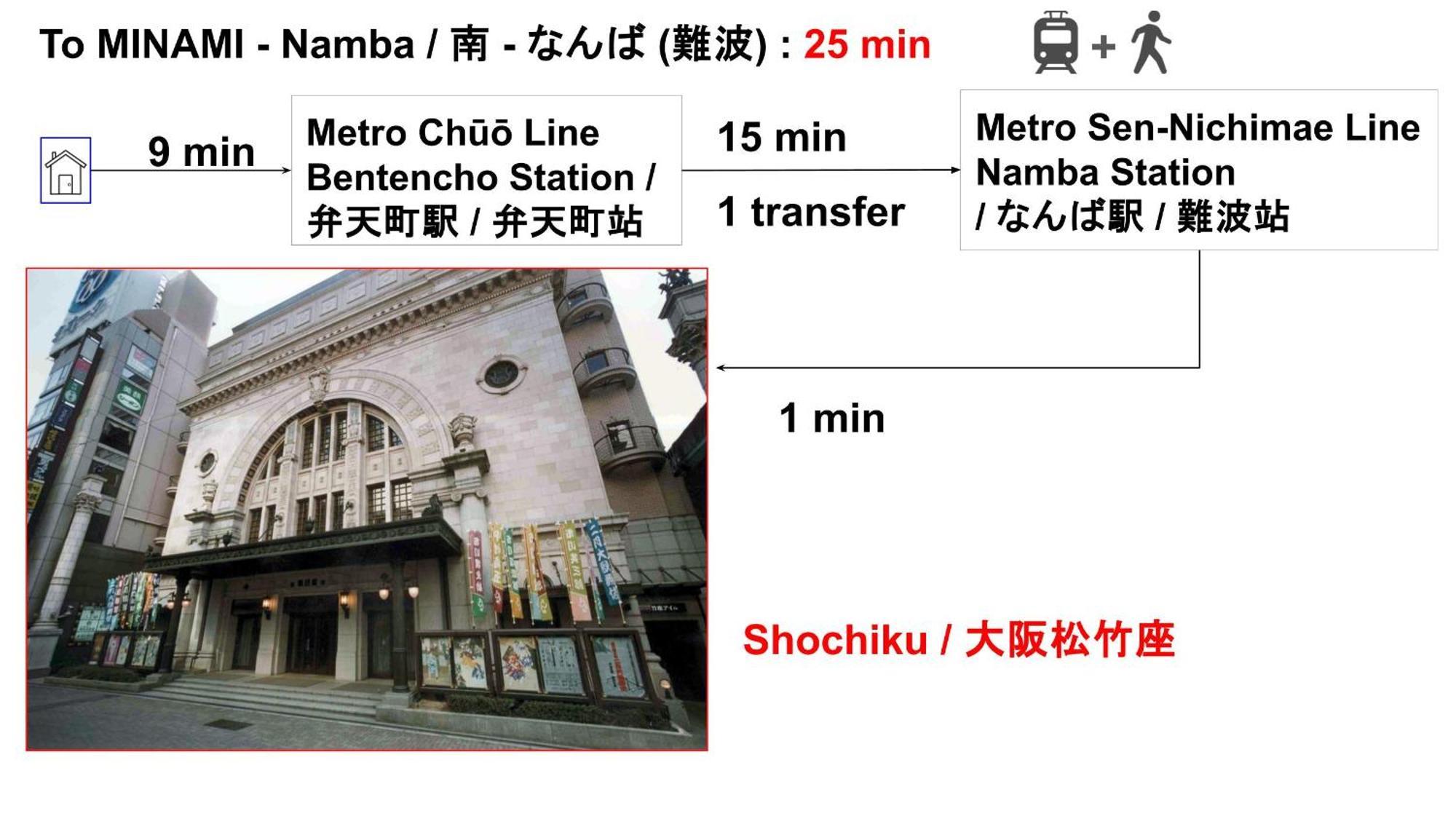 Usj 22min,kaiyukan 11min,kyocera Dome 8min,solaniwa Onsen 5min,direct 2 Kix,kaiyukan,osaka,nara,osaka Castle Ōsaka